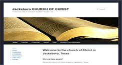 Desktop Screenshot of jacksborochurch.com