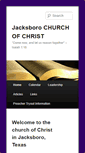 Mobile Screenshot of jacksborochurch.com