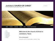 Tablet Screenshot of jacksborochurch.com
